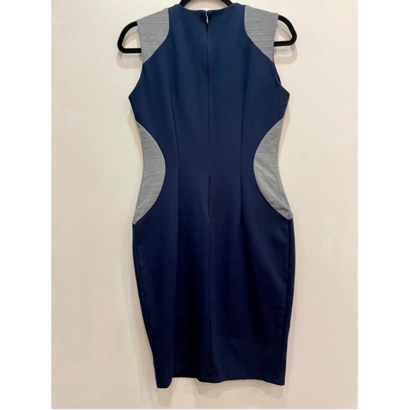 Obakki Sheath Power Dress Office Career Contrast Waist Girl Boss Lady Womens 6 - Picture 3 of 9